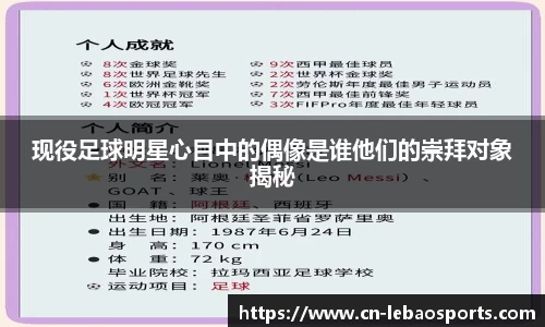 现役足球明星心目中的偶像是谁他们的崇拜对象揭秘